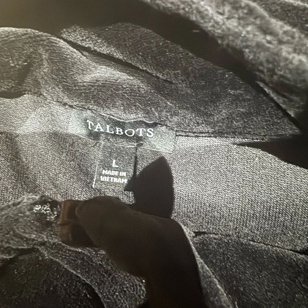 NWOT Talbots Velour‎ Zip Up Jacket